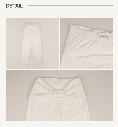 Preorder) Peekaboo Ribbon Mom Ribbon Pants (Long)