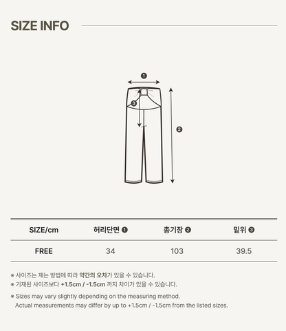 Preorder) Peekaboo Ribbon Mom Ribbon Pants (Long)