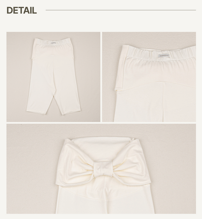Preorder) Peekaboo Ribbon Mom Ribbon Pants (Short)