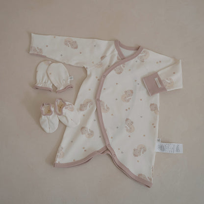 Preorder) Peekaboo Newborn Nernar Bodysuit set