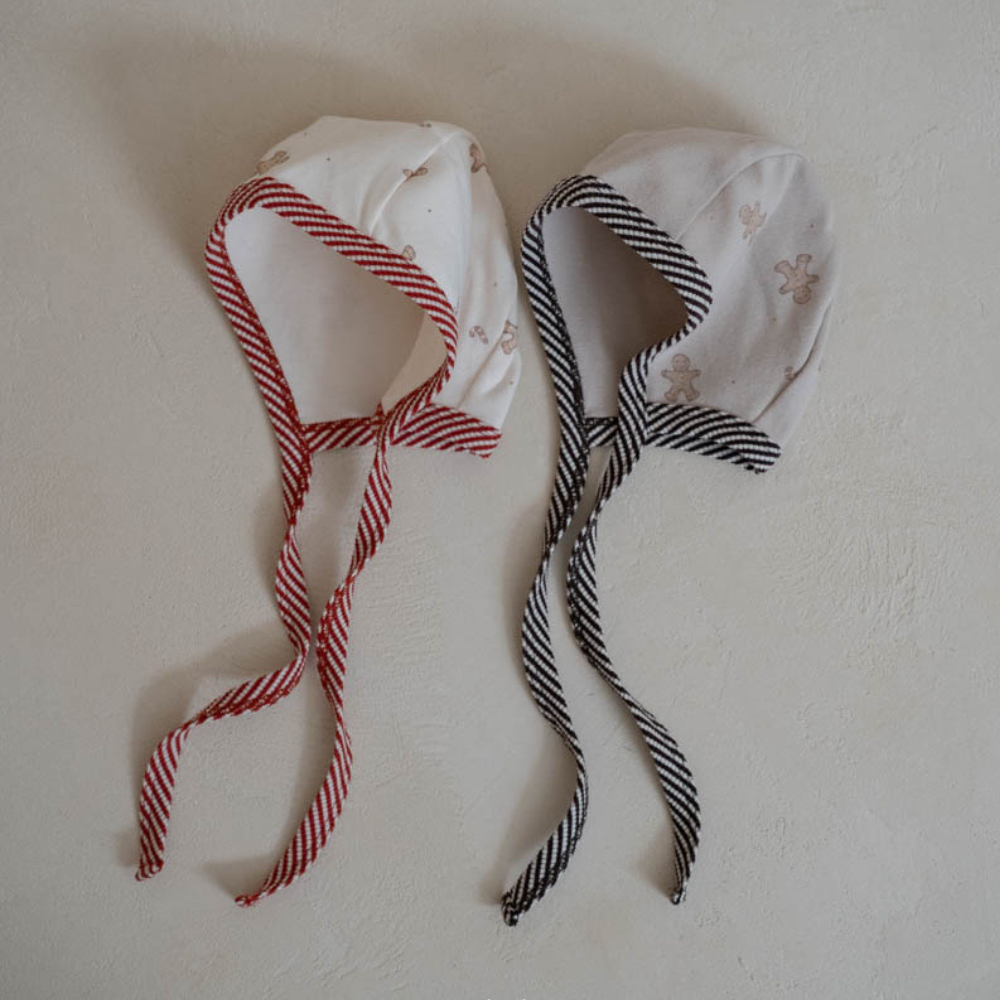 Preorder) Peekaboo / AS Gingerbread Baby Bonnet