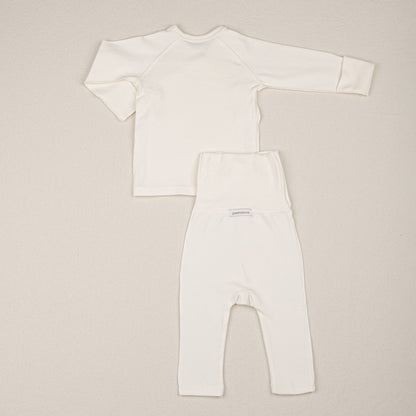 Preorder) Peekaboo Newborn Ribbon Top and Bottom Set  - long (不連配件)
