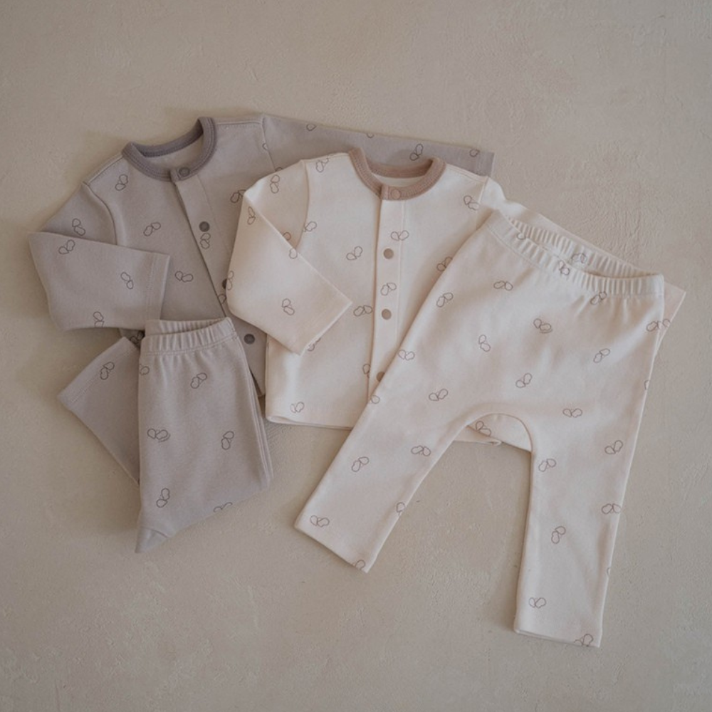 Preorder) Peekaboo / AS Peekabi Cardigan & Leggings set (60-90)