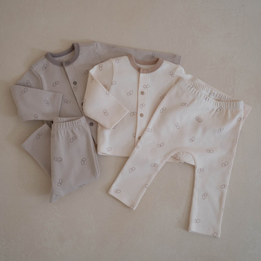 Preorder) Peekaboo / AS Peekabi Cardigan & Leggings set (60-90)