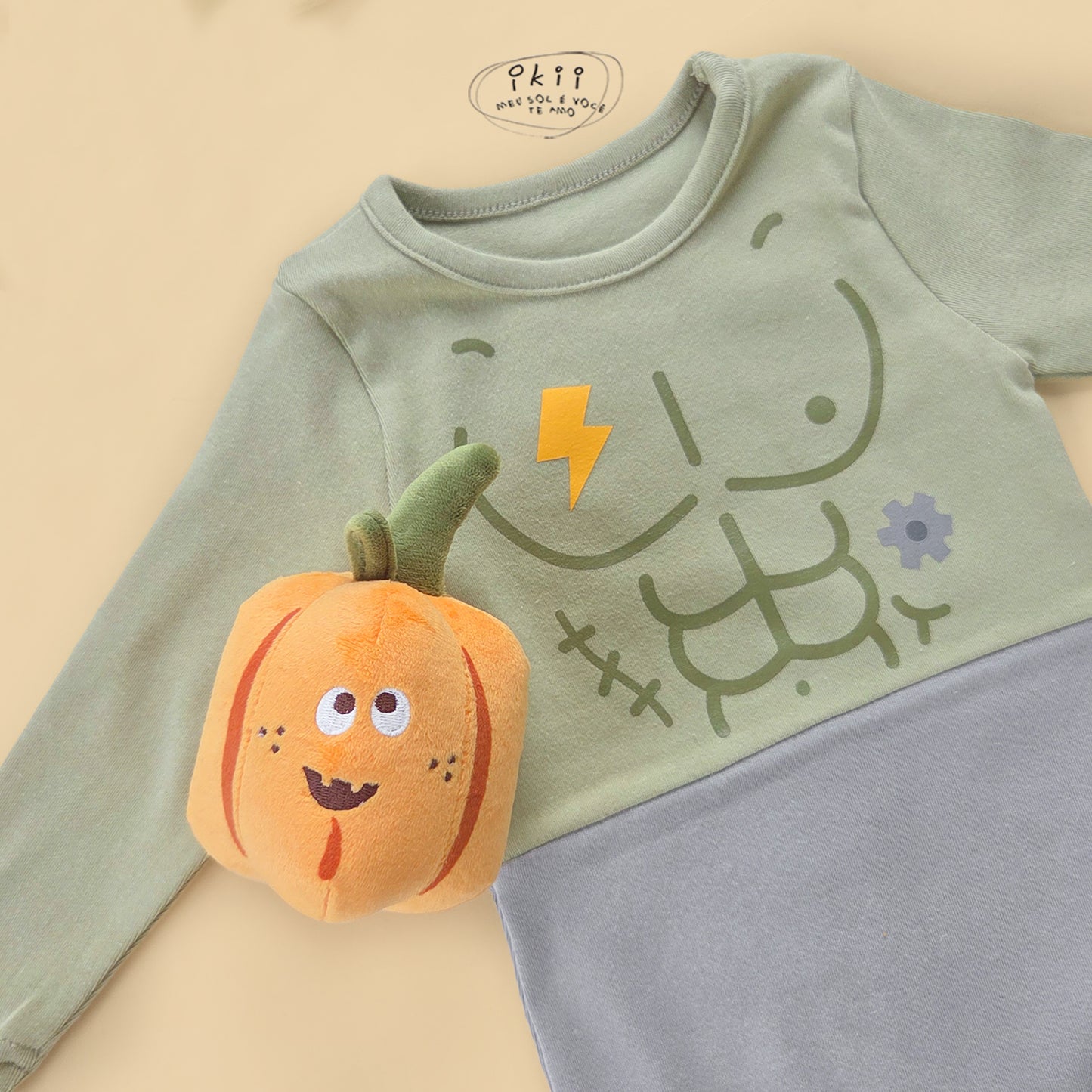 預訂中) Halloween 2025 新品 科學怪人 2件套 （連身衣 + 帽子）