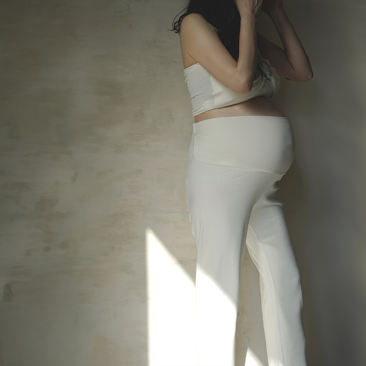 Preorder) Peekaboo Ribbon Mom Basic Pants (Long)