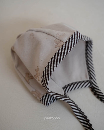 Preorder) Peekaboo / AS Gingerbread Baby Bonnet