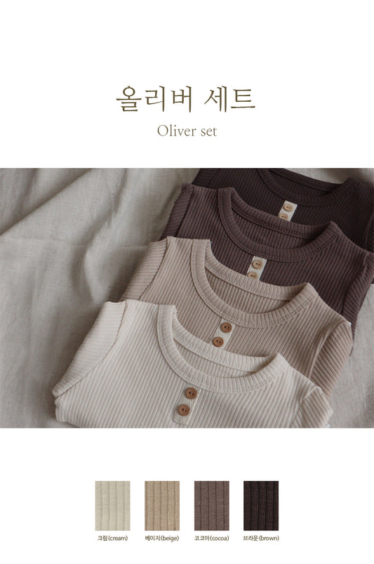Preorder) Peekaboo / AS  Oliver Top and Bottom Kids Set (90-150)