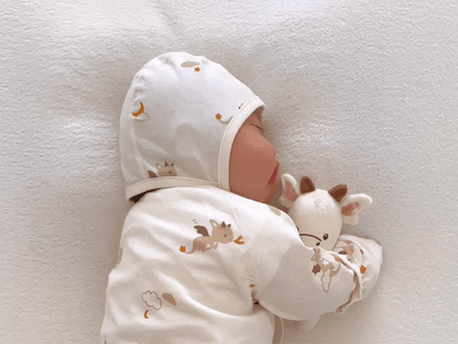現貨) Organic Baby Bonnet 有機棉嬰兒帽子