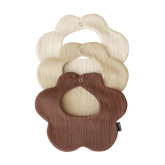 MONOLEIM Flower bib-Neutral