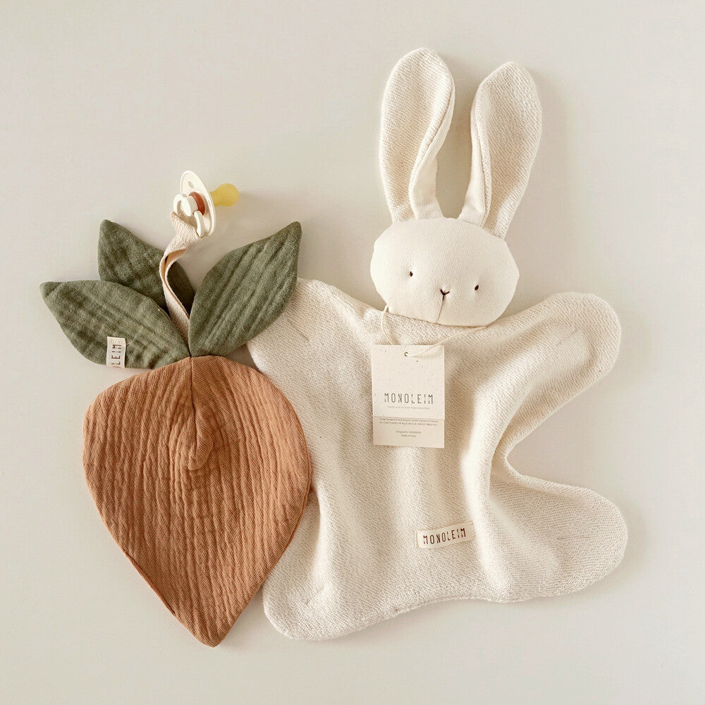 MONOLEIM 柔軟親膚兔寶寶安撫巾 Organic Hug Rabbit