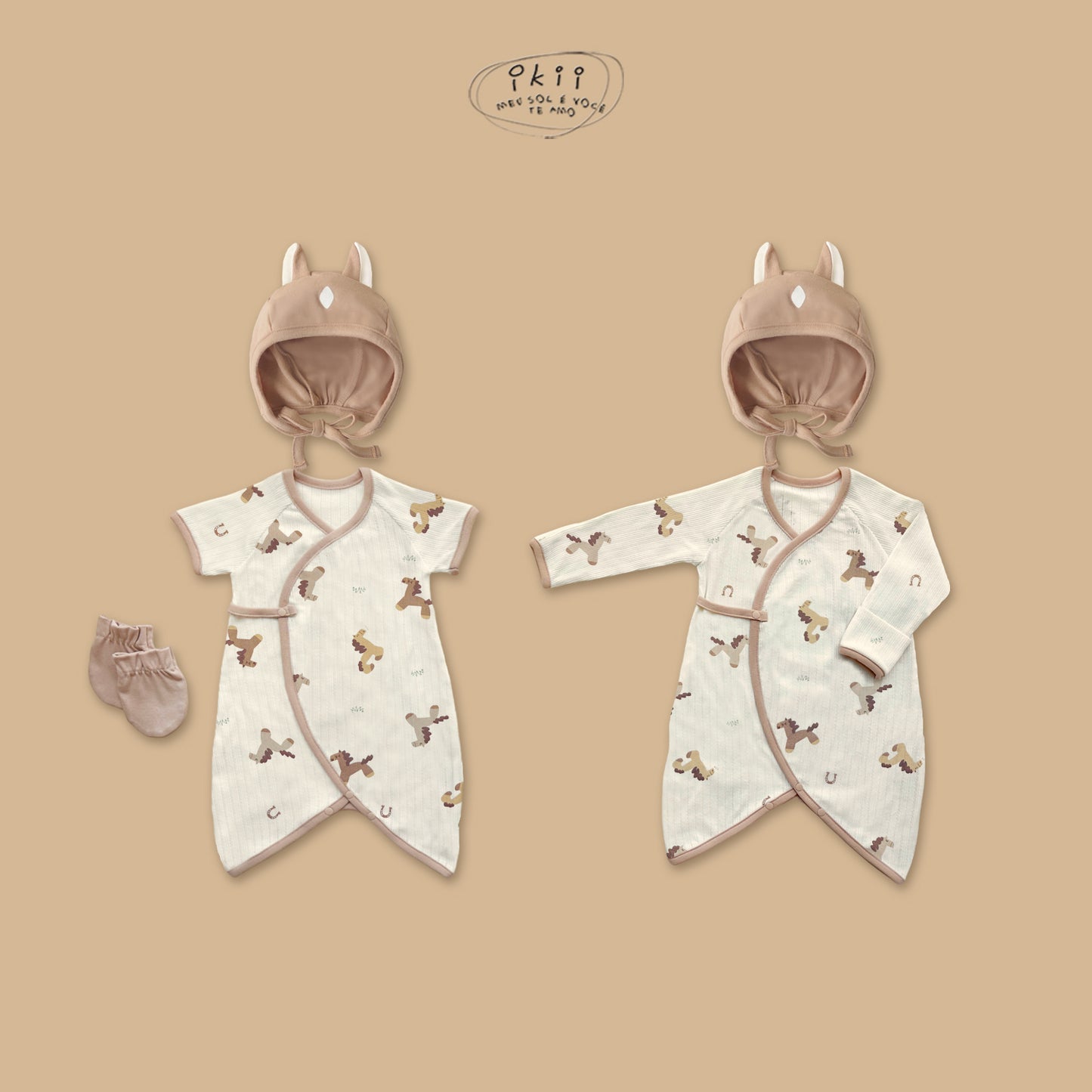 Horse Baby 可愛馬仔初生Romper套裝 (Farm Horse)