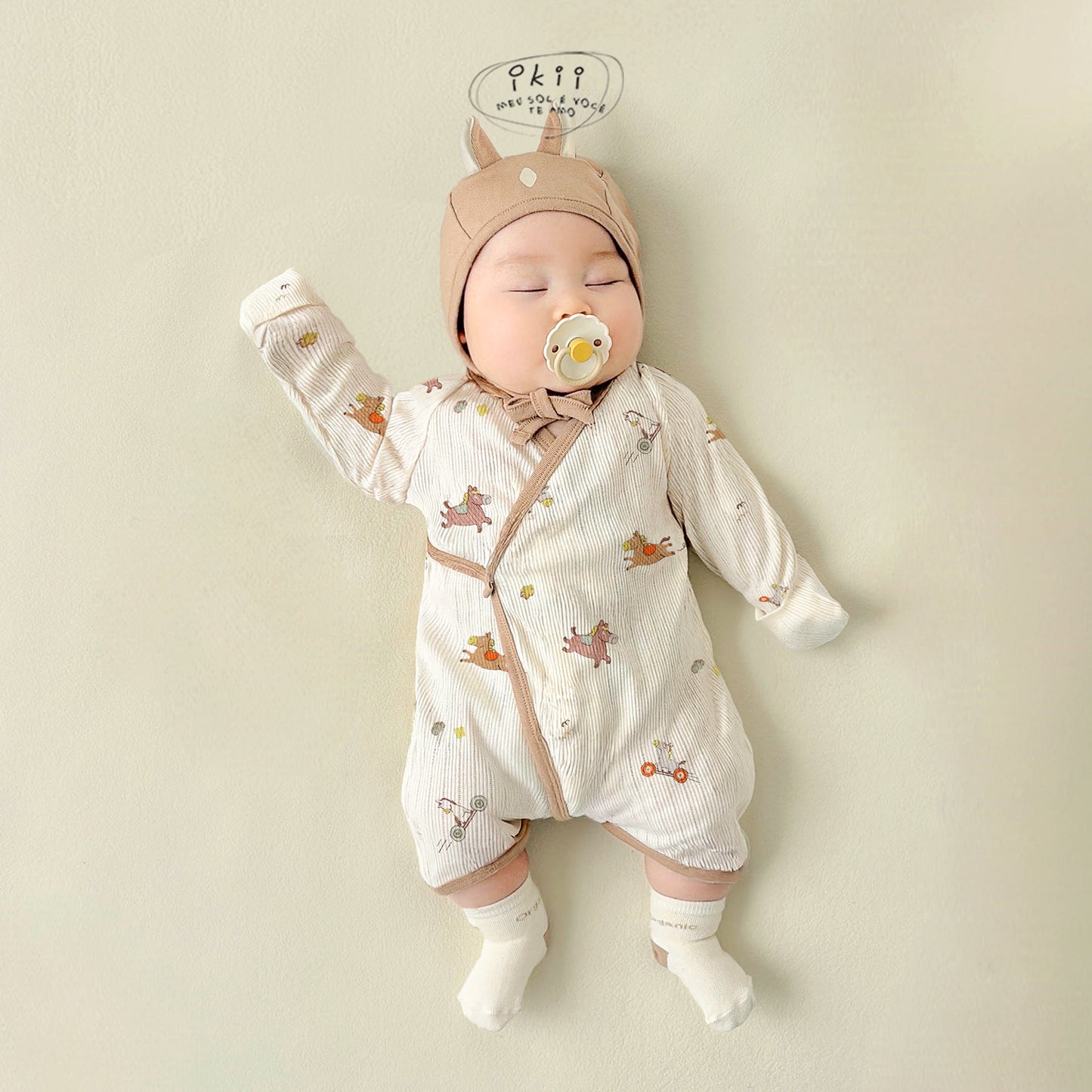 Horse Baby 可愛馬仔初生Romper套裝 (Scooter Horse)