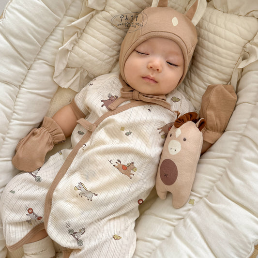 Horse Baby 可愛馬仔初生Romper套裝 (Scooter Horse)