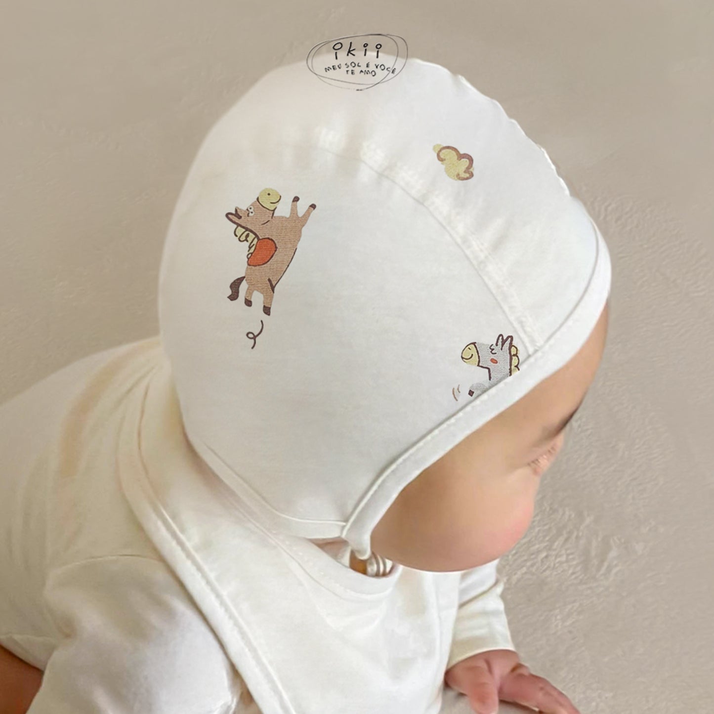 Horse Baby 滑板馬仔初生Orangic Bonnet