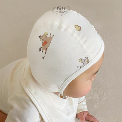 Horse Baby 滑板馬仔初生Orangic Bonnet