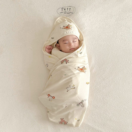 Horse Baby 滑板馬仔初生Orangic Swaddle Blanket 包被