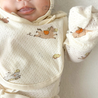 Horse Baby 滑板馬仔初生Orangic Bib