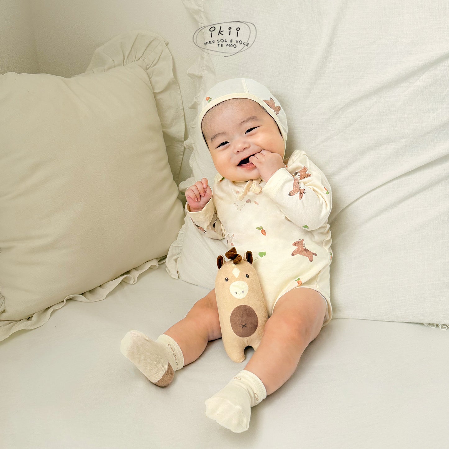 Horse Baby 蘿蔔馬仔初生包屁衣 Bodysuit