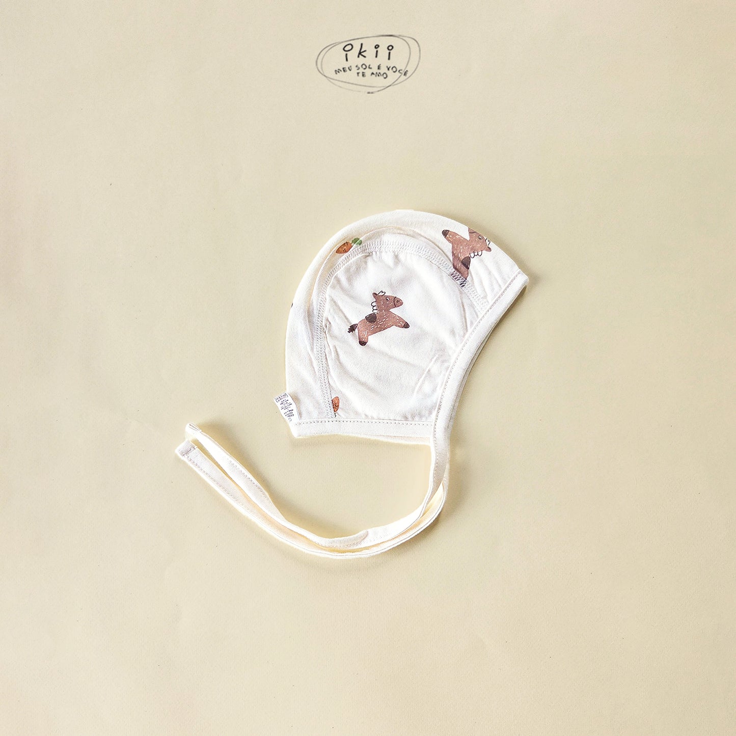 Horse Baby 蘿蔔馬仔初生Orangic Bonnet