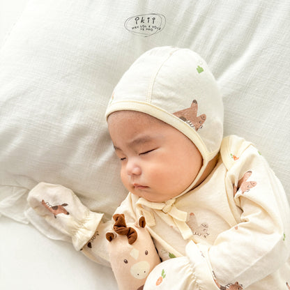 Horse Baby 蘿蔔馬仔初生Orangic Bonnet