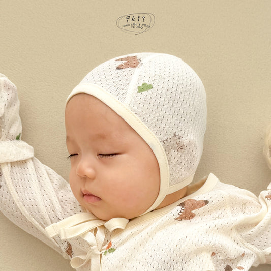 Horse Baby 蘿蔔馬仔初生Orangic Bonnet