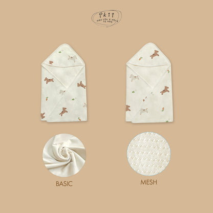 Horse Baby 蘿蔔馬仔初生Orangic Swaddle Blanket 包被