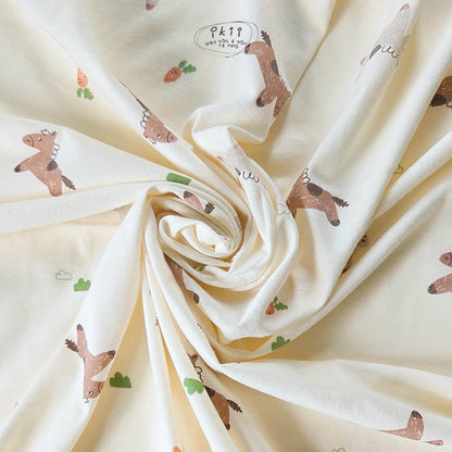 Horse Baby 蘿蔔馬仔初生Orangic Swaddle Blanket 包被