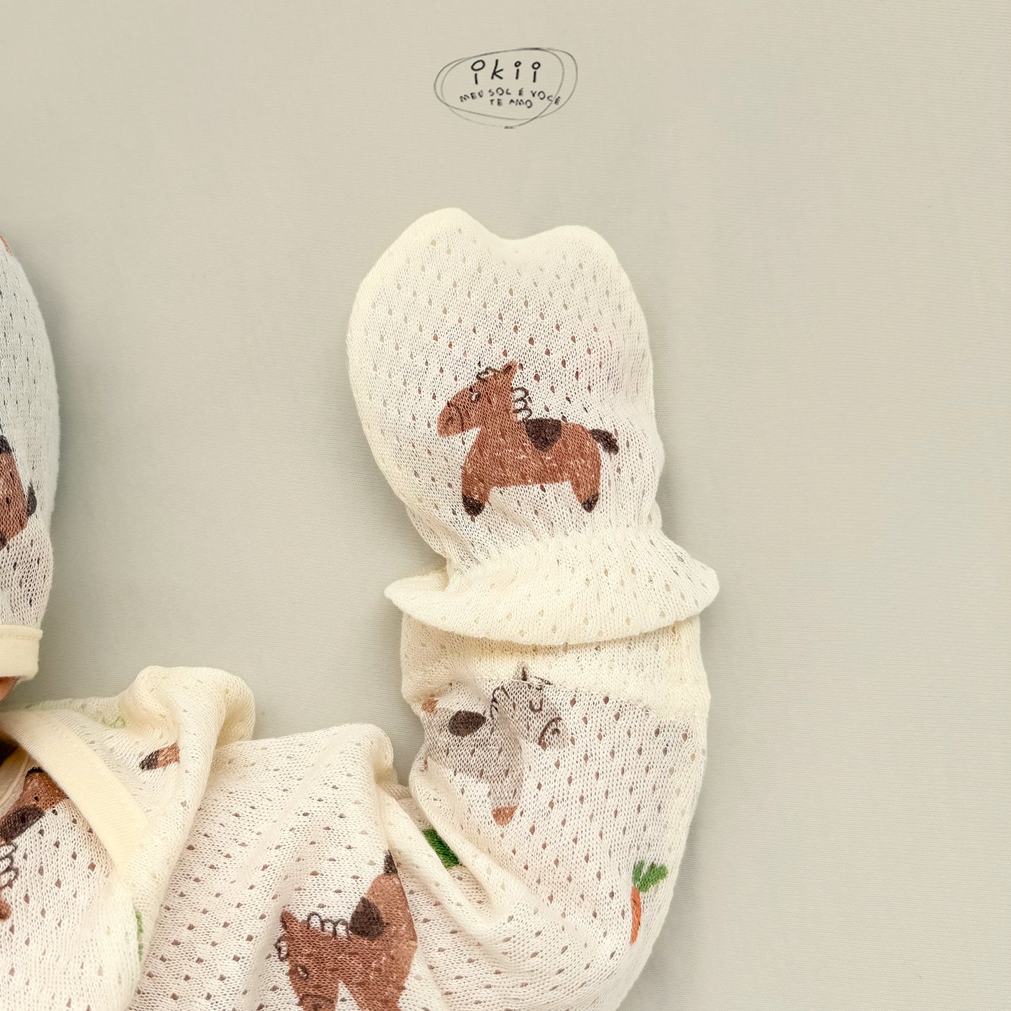 Horse Baby 蘿蔔馬仔初生Orangic Hand Wrap 手套