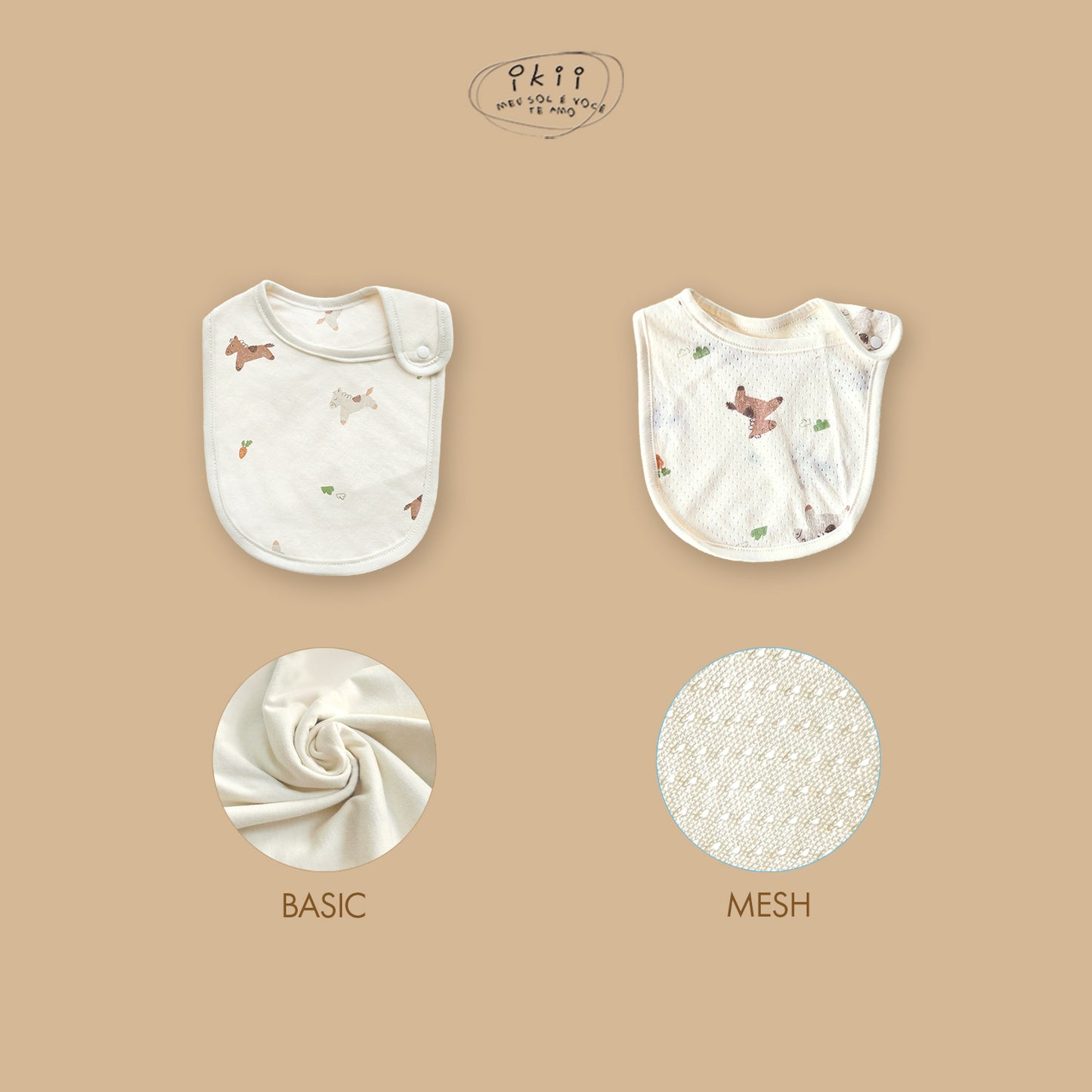 Horse Baby 蘿蔔馬仔初生Orangic Bib