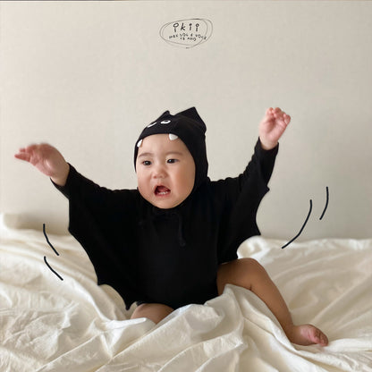 現貨) Halloween 蝙蝠俠2件套裝 （長袖連身衣+帽子）