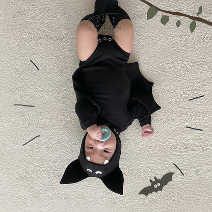 現貨) Halloween 蝙蝠俠2件套裝 （長袖連身衣+帽子）