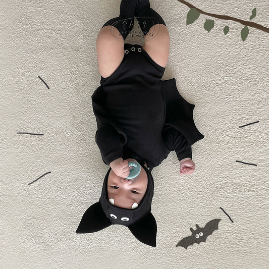 現貨) Halloween 蝙蝠俠2件套裝 （長袖連身衣+帽子）