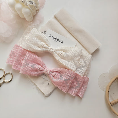 𝚑𝚊𝚗𝚍𝚖𝚊𝚍𝚎 ✿ Ribbon Hairband (42cm)
