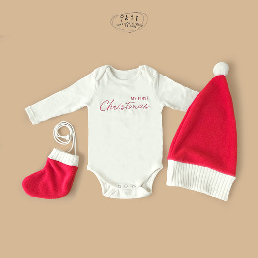 預訂) Christmas Collection Christmas 3set (Suit + Hat + Bag)