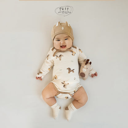 Horse Baby 可愛馬仔連身衣連帽套裝 (Farm Horse)