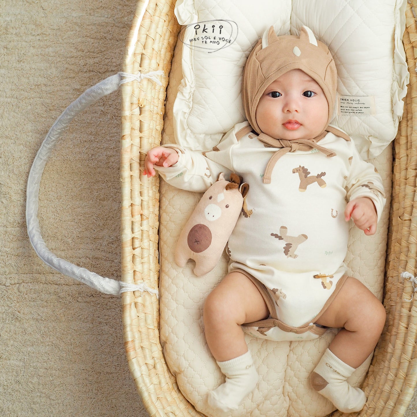 Horse Baby 可愛馬仔連身衣連帽套裝 (Farm Horse)