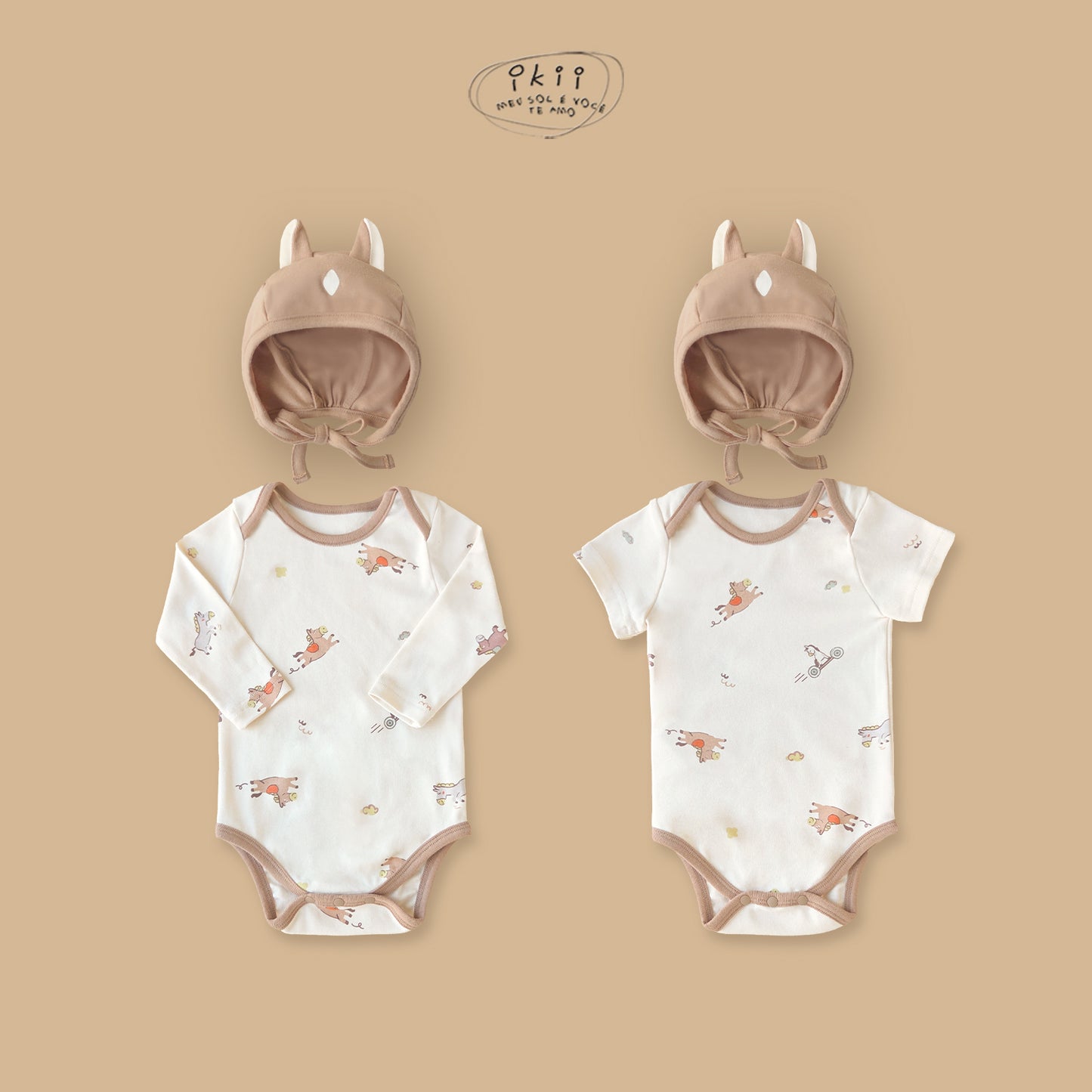 Horse Baby 可愛馬仔連身衣連帽套裝 (Scooter Horse)