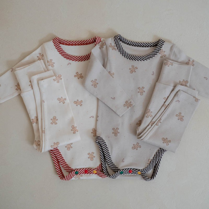 Preorder) Peekaboo / AS Gingerbread Baby Suit Set (6-18m)
