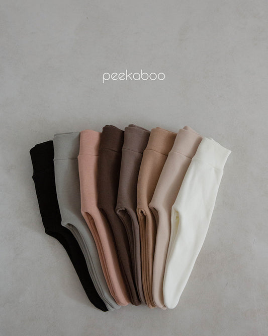 Preorder) Peekaboo Baby Fleece Leggings with foot - Wnter Must Have 冬日必買 有絨毛