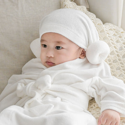 補貨中)  Bath Time K SPA 可愛浴袍連韓式羊角帽仔