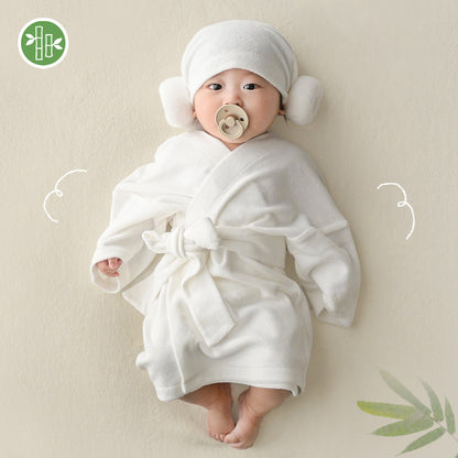 補貨中)  Bath Time K SPA 可愛浴袍連韓式羊角帽仔