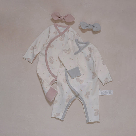 Preorder) Peekaboo Newborn Nernar hairband & bodysuit