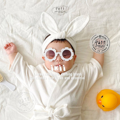 現貨)  Bath Time 竹毛巾浴袍+髮帶套裝