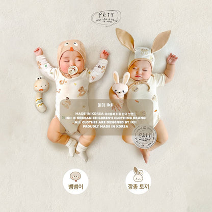 現貨) Bunny Doll Baby Suit Newborn Gift Set 兔兔安撫公仔 包屁衣連帽套裝